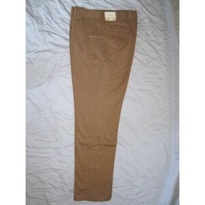 60s-70s Vintage Farah Envoy Premium Pin Striped Brown 33x31 Chinos Pants Slacks!